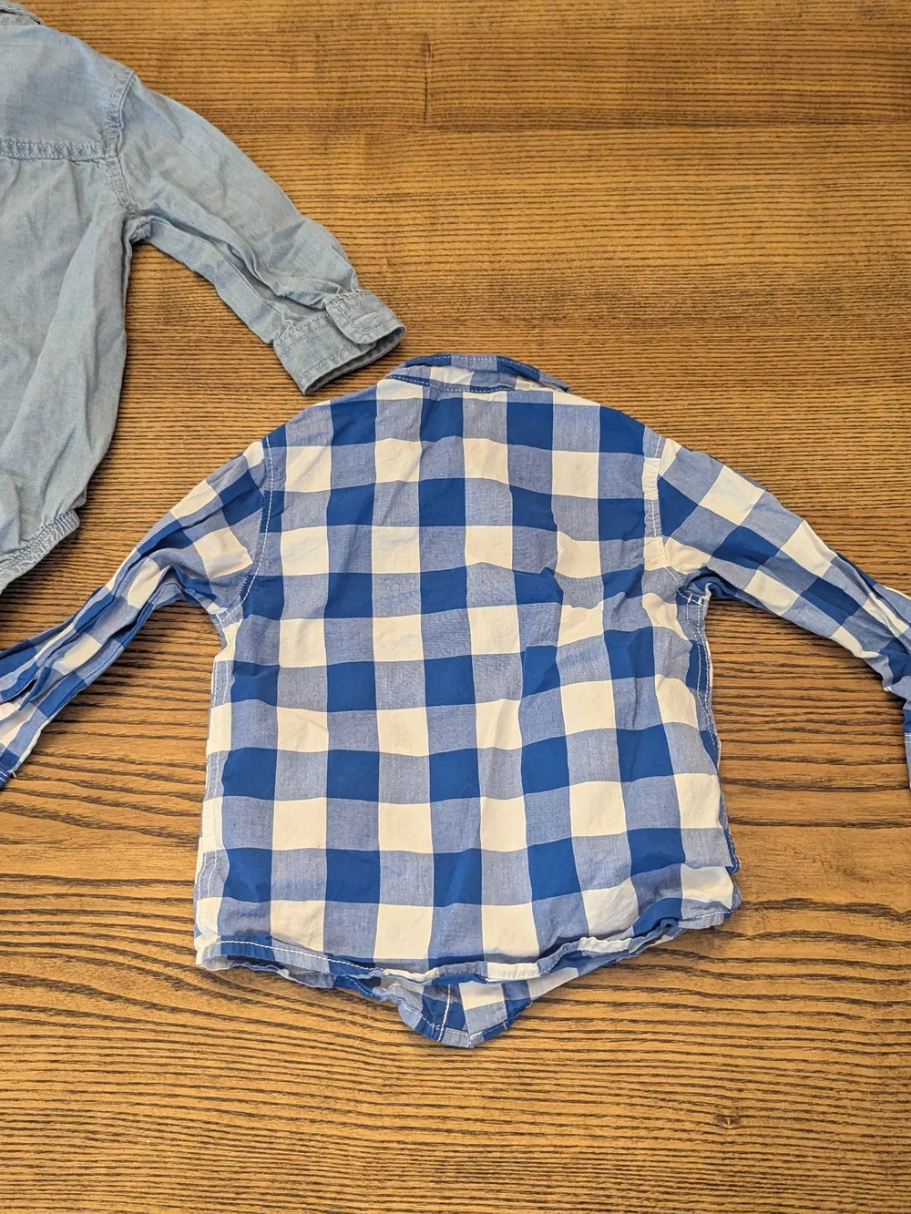 EUC Carters Oshkosh Baby Boy 18 Month Blue Button Down Long Sleeve Shirt Bundle